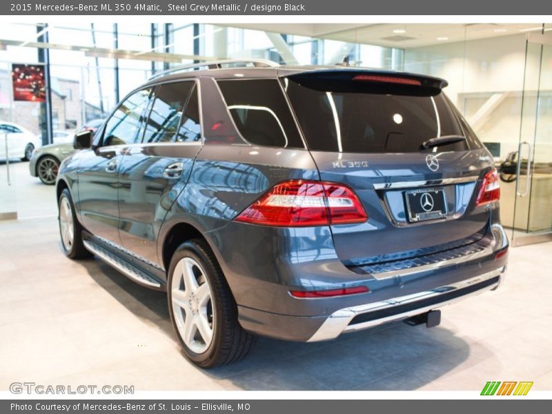 Steel Grey Metallic / designo Black 2015 Mercedes-Benz ML 350 4Matic