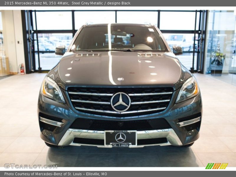 Steel Grey Metallic / designo Black 2015 Mercedes-Benz ML 350 4Matic