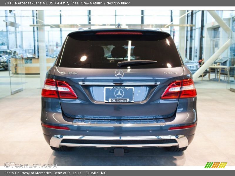 Steel Grey Metallic / designo Black 2015 Mercedes-Benz ML 350 4Matic