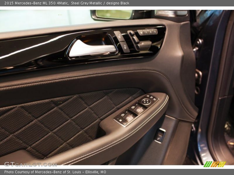 Steel Grey Metallic / designo Black 2015 Mercedes-Benz ML 350 4Matic