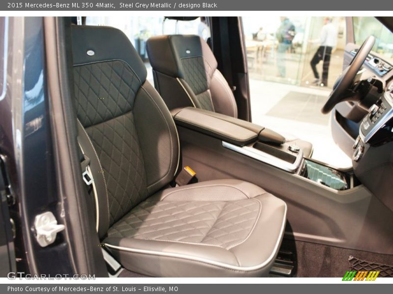 Steel Grey Metallic / designo Black 2015 Mercedes-Benz ML 350 4Matic