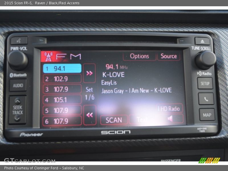 Raven / Black/Red Accents 2015 Scion FR-S