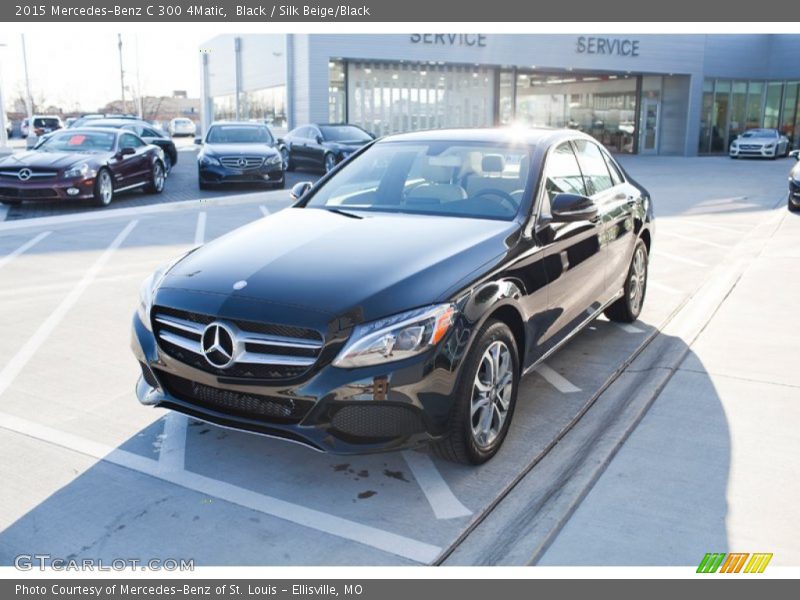 Black / Silk Beige/Black 2015 Mercedes-Benz C 300 4Matic