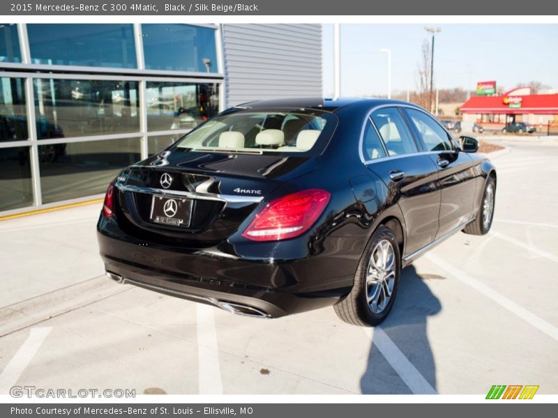 Black / Silk Beige/Black 2015 Mercedes-Benz C 300 4Matic