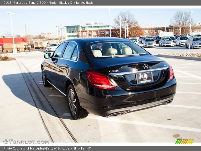 Black / Silk Beige/Black 2015 Mercedes-Benz C 300 4Matic