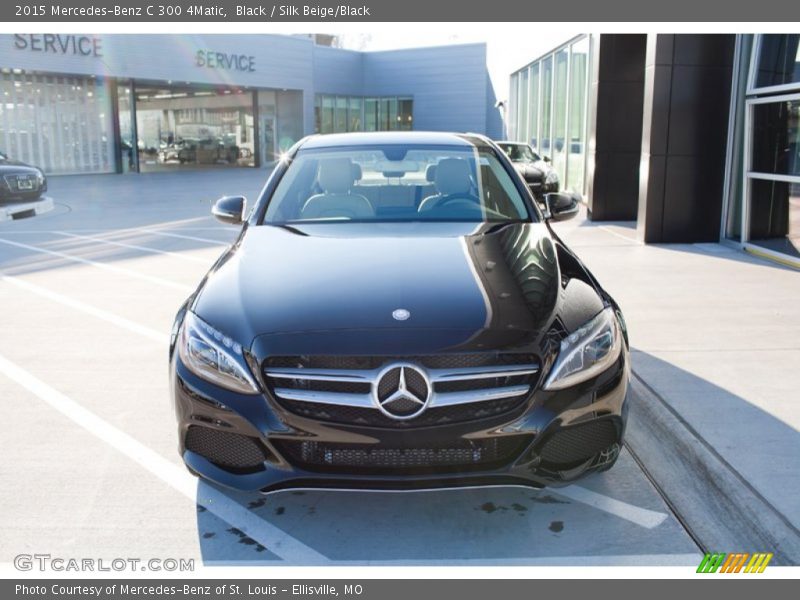 Black / Silk Beige/Black 2015 Mercedes-Benz C 300 4Matic
