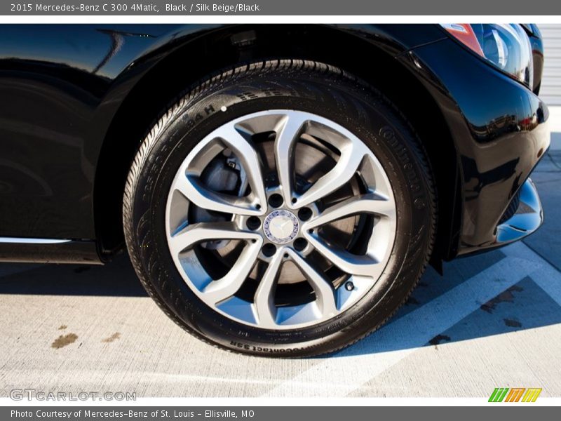 Black / Silk Beige/Black 2015 Mercedes-Benz C 300 4Matic