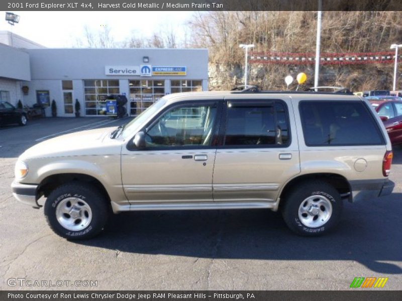 Harvest Gold Metallic / Medium Prairie Tan 2001 Ford Explorer XLT 4x4