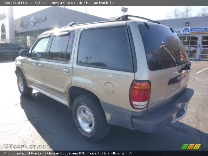 Harvest Gold Metallic / Medium Prairie Tan 2001 Ford Explorer XLT 4x4
