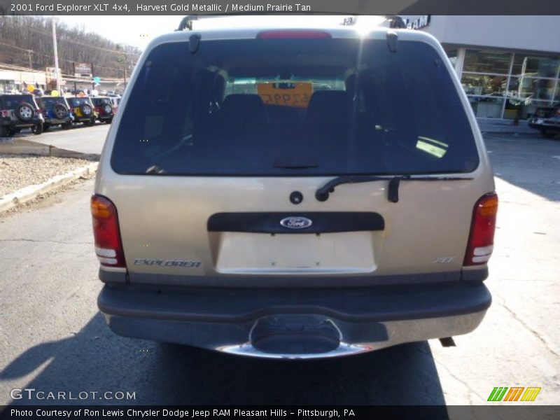 Harvest Gold Metallic / Medium Prairie Tan 2001 Ford Explorer XLT 4x4