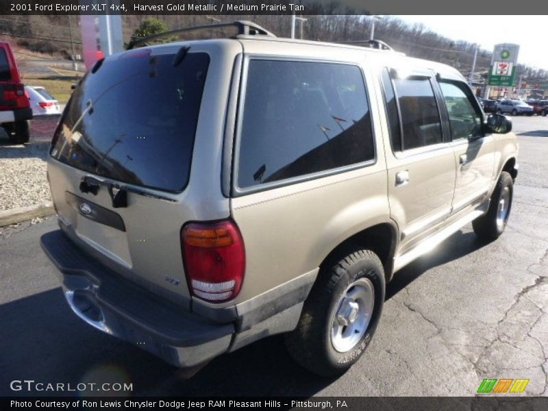 Harvest Gold Metallic / Medium Prairie Tan 2001 Ford Explorer XLT 4x4