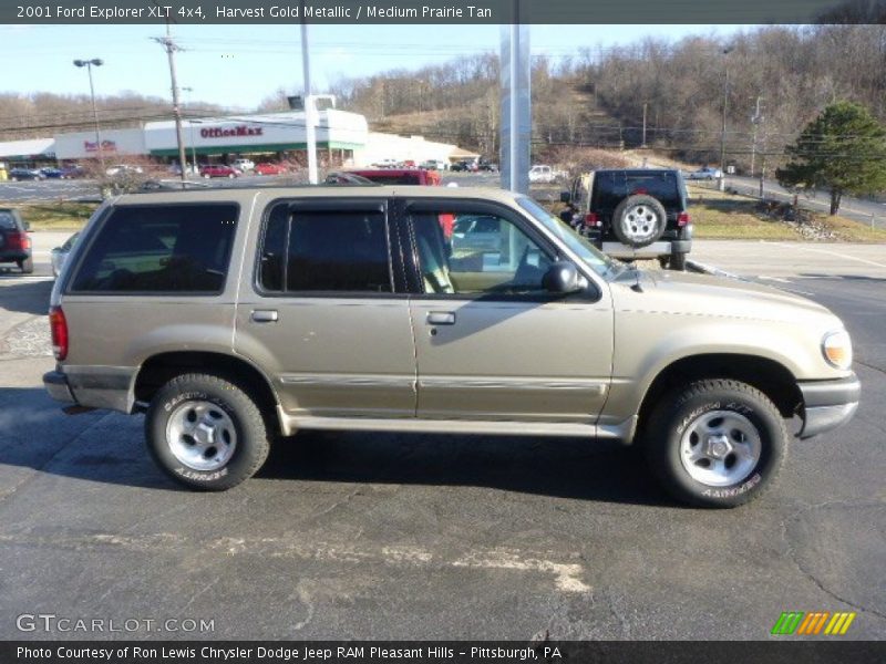 Harvest Gold Metallic / Medium Prairie Tan 2001 Ford Explorer XLT 4x4