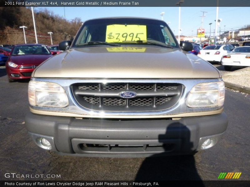 Harvest Gold Metallic / Medium Prairie Tan 2001 Ford Explorer XLT 4x4