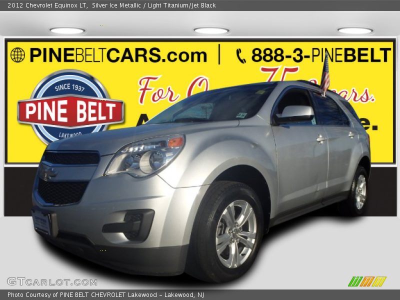 Silver Ice Metallic / Light Titanium/Jet Black 2012 Chevrolet Equinox LT