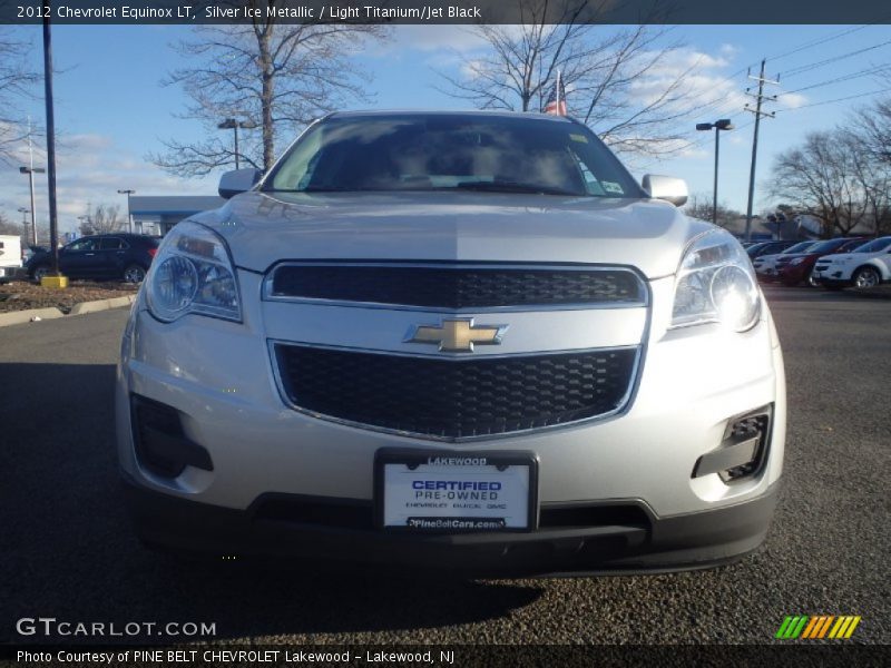 Silver Ice Metallic / Light Titanium/Jet Black 2012 Chevrolet Equinox LT