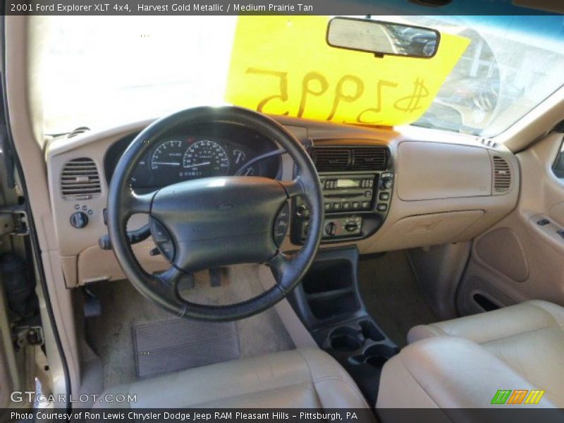 Harvest Gold Metallic / Medium Prairie Tan 2001 Ford Explorer XLT 4x4