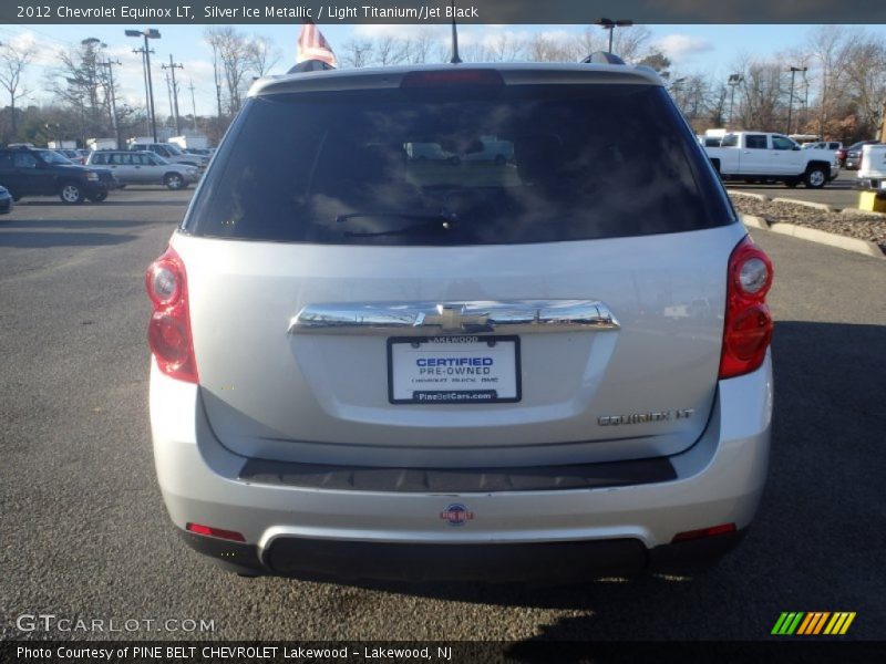 Silver Ice Metallic / Light Titanium/Jet Black 2012 Chevrolet Equinox LT