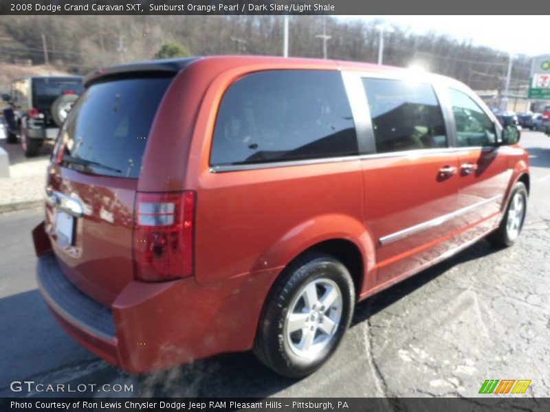 Sunburst Orange Pearl / Dark Slate/Light Shale 2008 Dodge Grand Caravan SXT