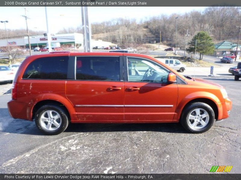 Sunburst Orange Pearl / Dark Slate/Light Shale 2008 Dodge Grand Caravan SXT