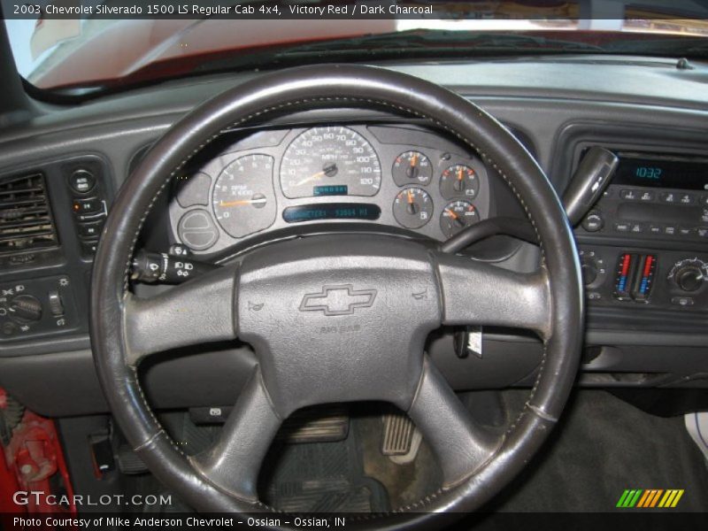 Victory Red / Dark Charcoal 2003 Chevrolet Silverado 1500 LS Regular Cab 4x4