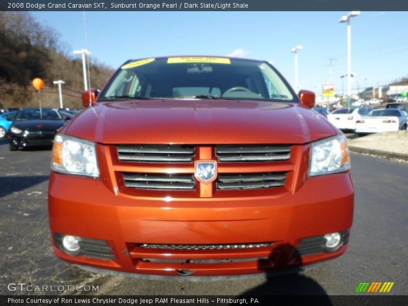 Sunburst Orange Pearl / Dark Slate/Light Shale 2008 Dodge Grand Caravan SXT