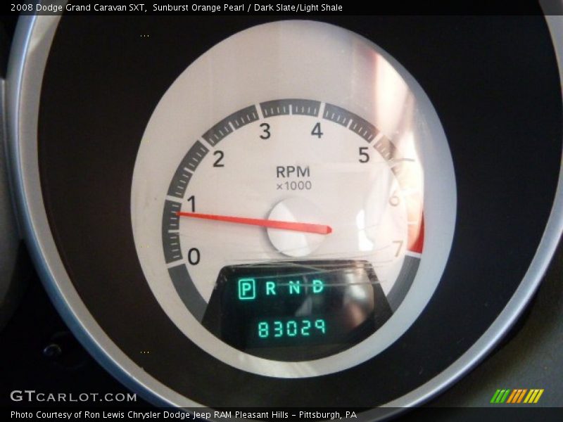 Sunburst Orange Pearl / Dark Slate/Light Shale 2008 Dodge Grand Caravan SXT