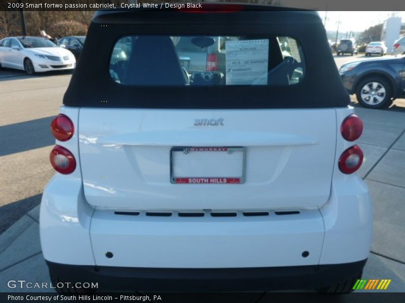 Crystal White / Design Black 2009 Smart fortwo passion cabriolet