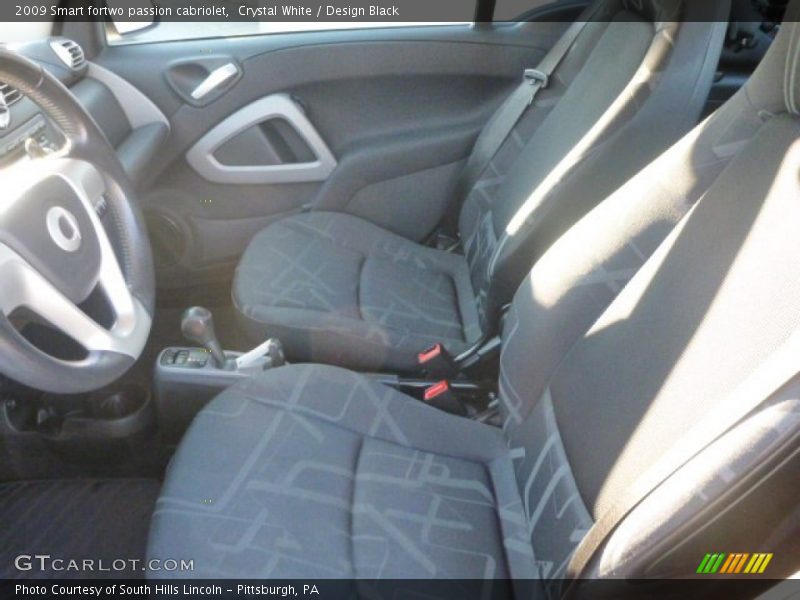 Crystal White / Design Black 2009 Smart fortwo passion cabriolet