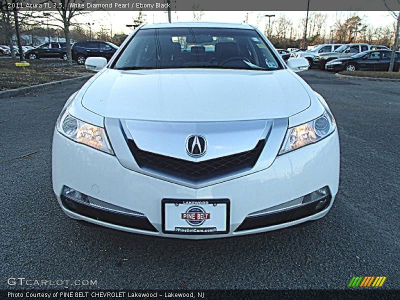 White Diamond Pearl / Ebony Black 2011 Acura TL 3.5