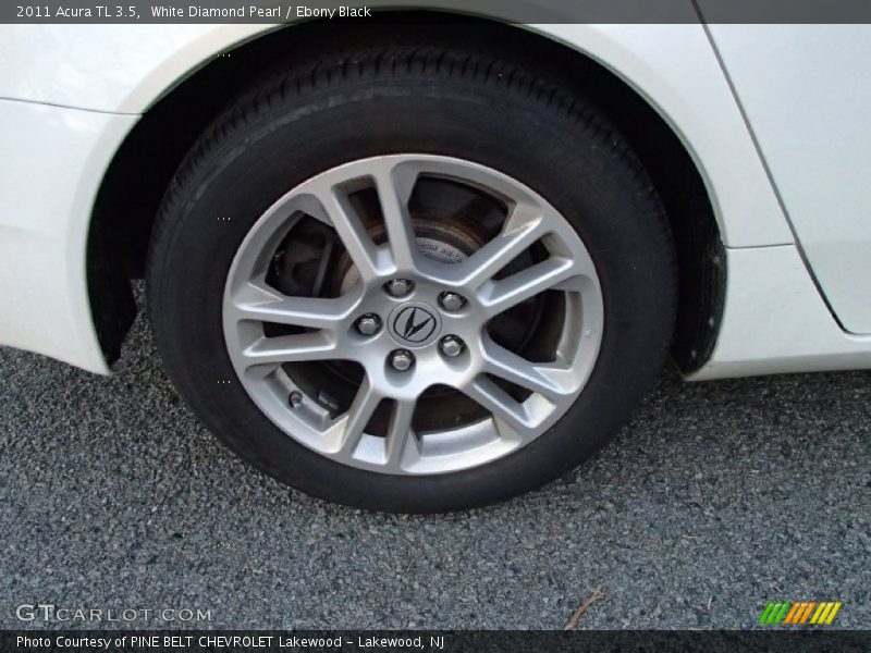 White Diamond Pearl / Ebony Black 2011 Acura TL 3.5