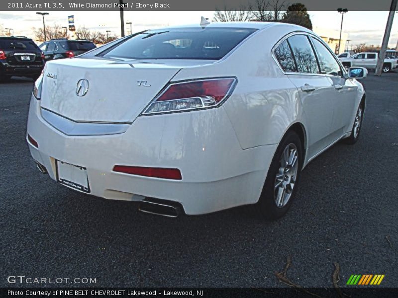 White Diamond Pearl / Ebony Black 2011 Acura TL 3.5