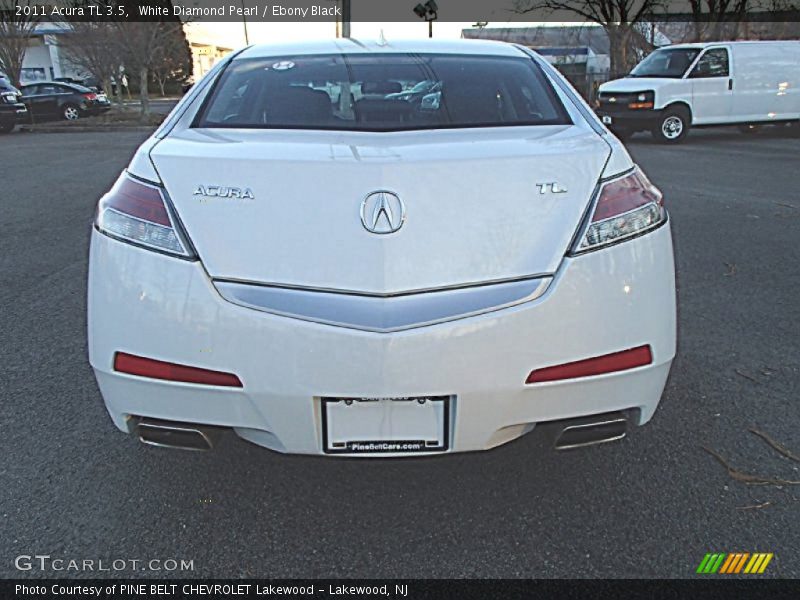 White Diamond Pearl / Ebony Black 2011 Acura TL 3.5