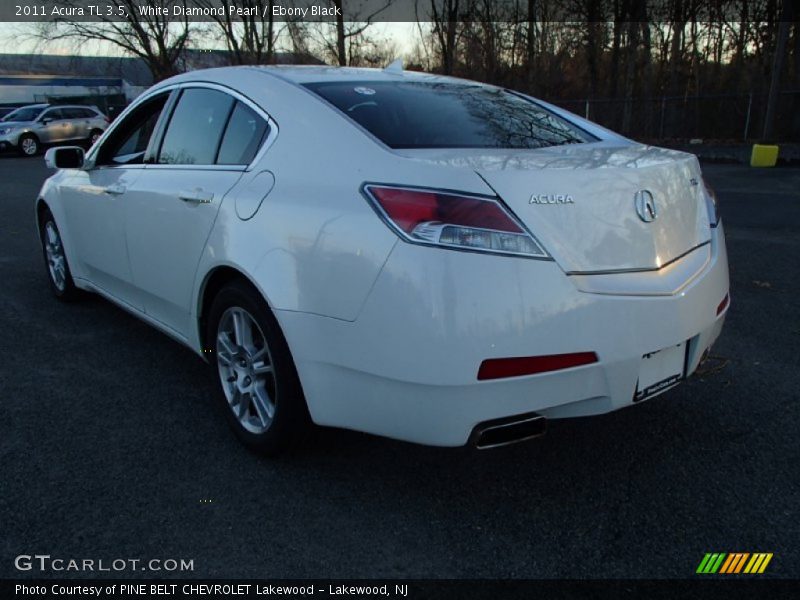 White Diamond Pearl / Ebony Black 2011 Acura TL 3.5