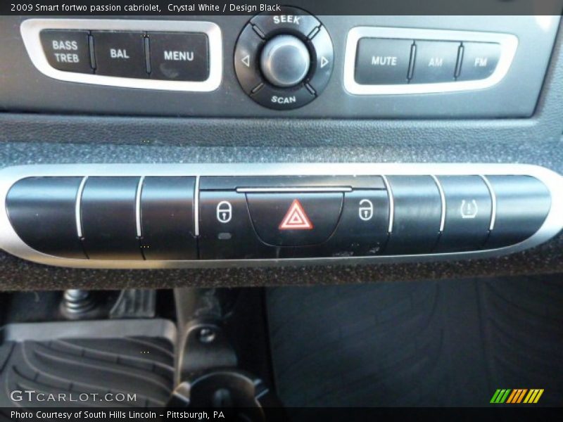 Crystal White / Design Black 2009 Smart fortwo passion cabriolet