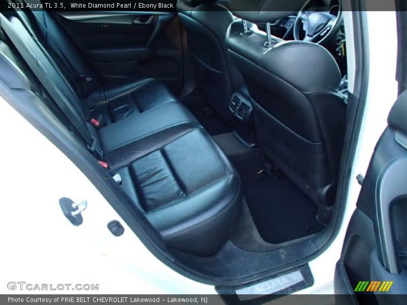 White Diamond Pearl / Ebony Black 2011 Acura TL 3.5