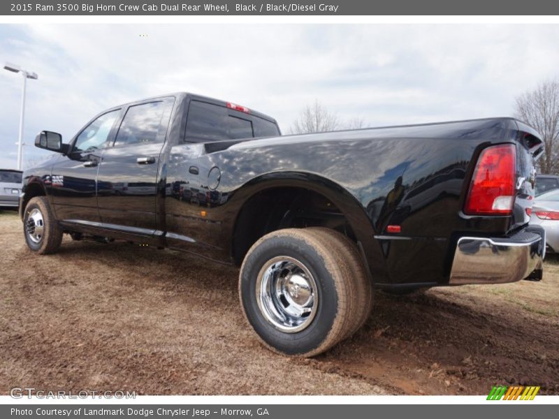 Black / Black/Diesel Gray 2015 Ram 3500 Big Horn Crew Cab Dual Rear Wheel