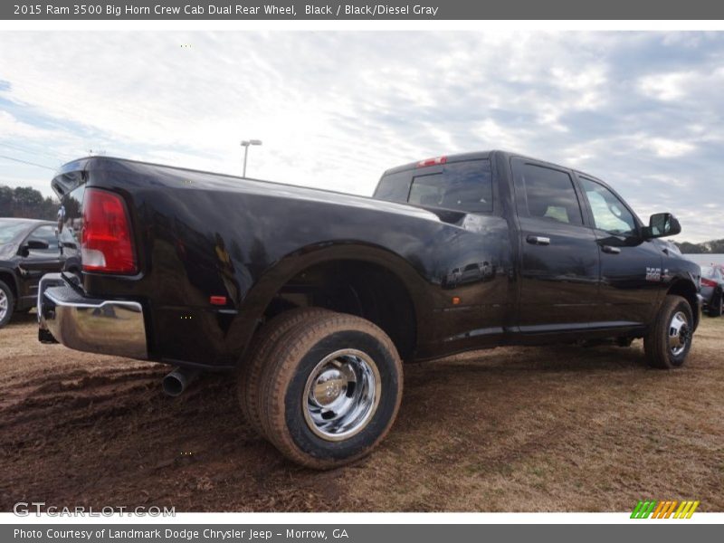 Black / Black/Diesel Gray 2015 Ram 3500 Big Horn Crew Cab Dual Rear Wheel