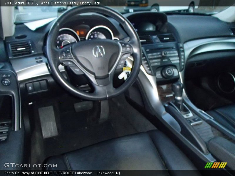 White Diamond Pearl / Ebony Black 2011 Acura TL 3.5
