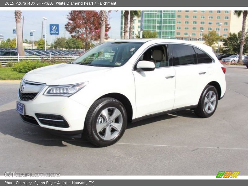 White Diamond Pearl / Parchment 2015 Acura MDX SH-AWD