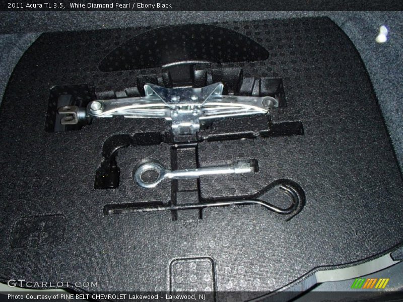White Diamond Pearl / Ebony Black 2011 Acura TL 3.5