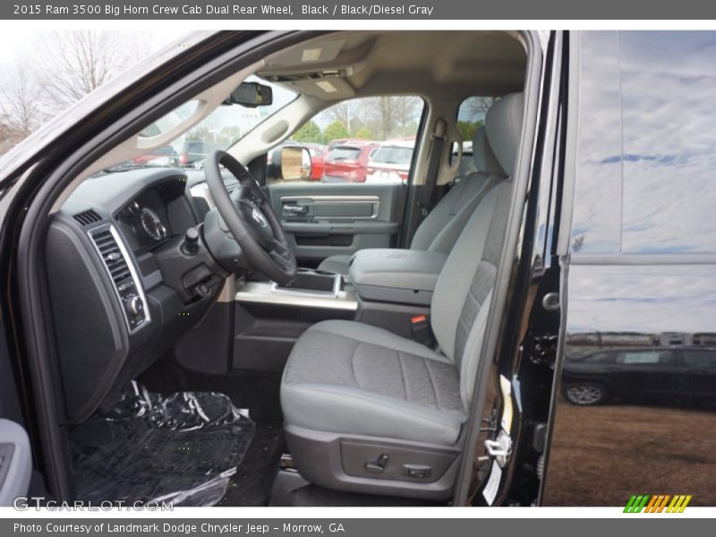 Black / Black/Diesel Gray 2015 Ram 3500 Big Horn Crew Cab Dual Rear Wheel