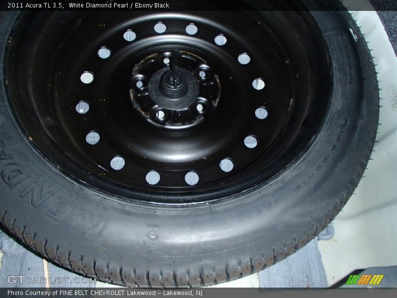 White Diamond Pearl / Ebony Black 2011 Acura TL 3.5