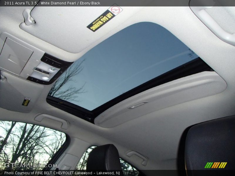 White Diamond Pearl / Ebony Black 2011 Acura TL 3.5