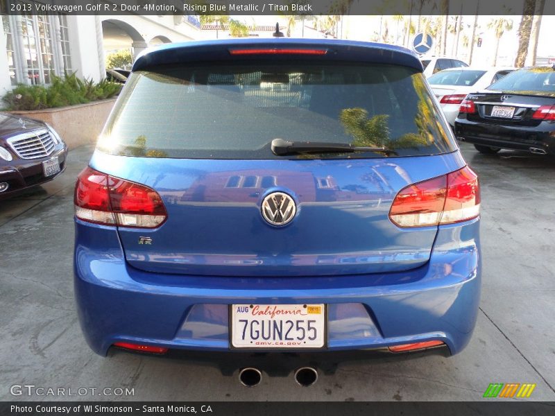 Rising Blue Metallic / Titan Black 2013 Volkswagen Golf R 2 Door 4Motion