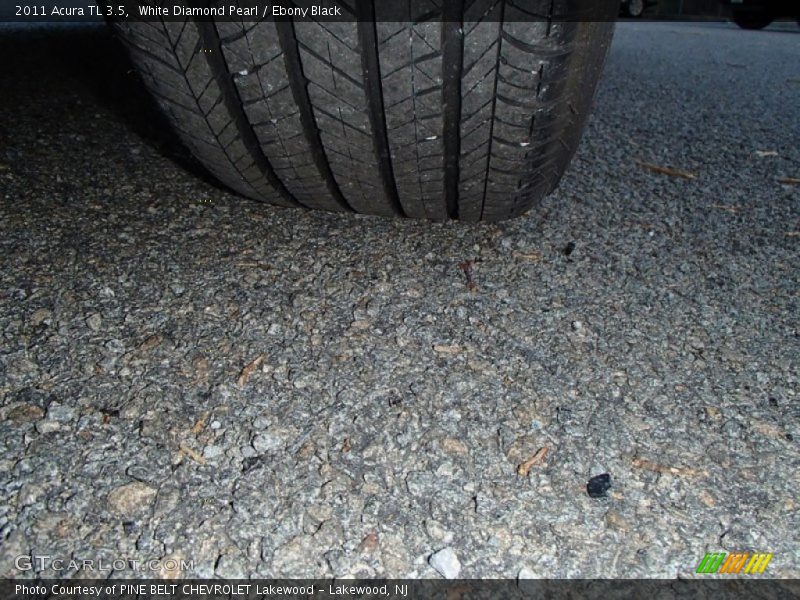 White Diamond Pearl / Ebony Black 2011 Acura TL 3.5