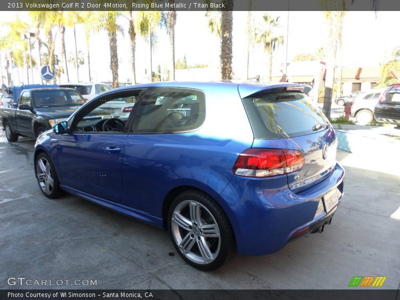 Rising Blue Metallic / Titan Black 2013 Volkswagen Golf R 2 Door 4Motion