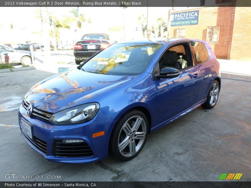 Rising Blue Metallic / Titan Black 2013 Volkswagen Golf R 2 Door 4Motion