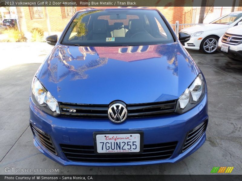 Rising Blue Metallic / Titan Black 2013 Volkswagen Golf R 2 Door 4Motion