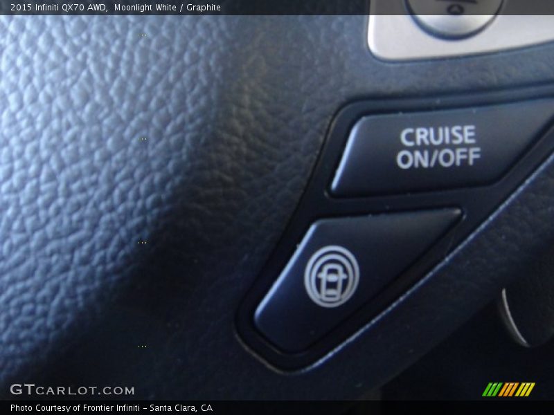 Moonlight White / Graphite 2015 Infiniti QX70 AWD
