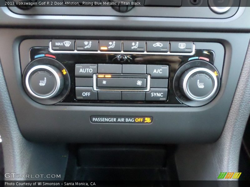 Rising Blue Metallic / Titan Black 2013 Volkswagen Golf R 2 Door 4Motion